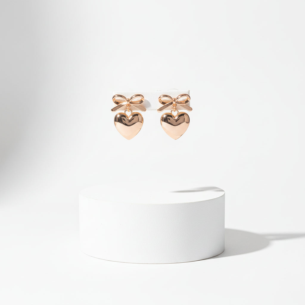 🎀 Mit Liebe gemacht: Goldene Herz-Ohrringe „Sweet Romance“