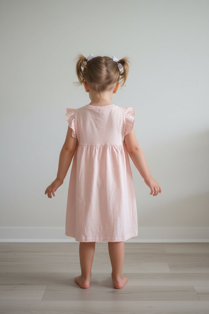 Süßes Hello Kitty Kleid Sommerkleid rosa Rüschen NEU mit Etikett Gr. 104