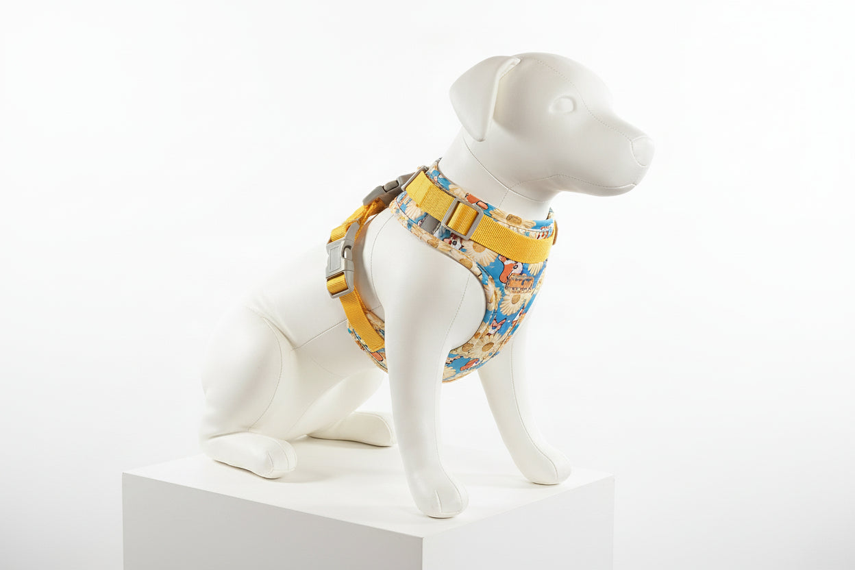 „Corgi-Love 🐾 Hochwertiges Geschirr mit süßem Hunde-Print“