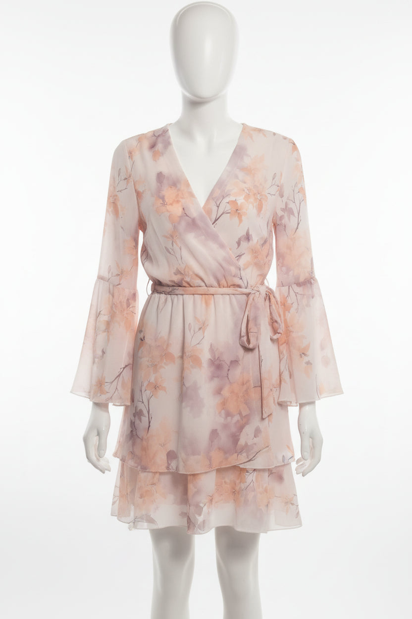 ✨ Romantik pur: Florales Wickelkleid „City-Chic“