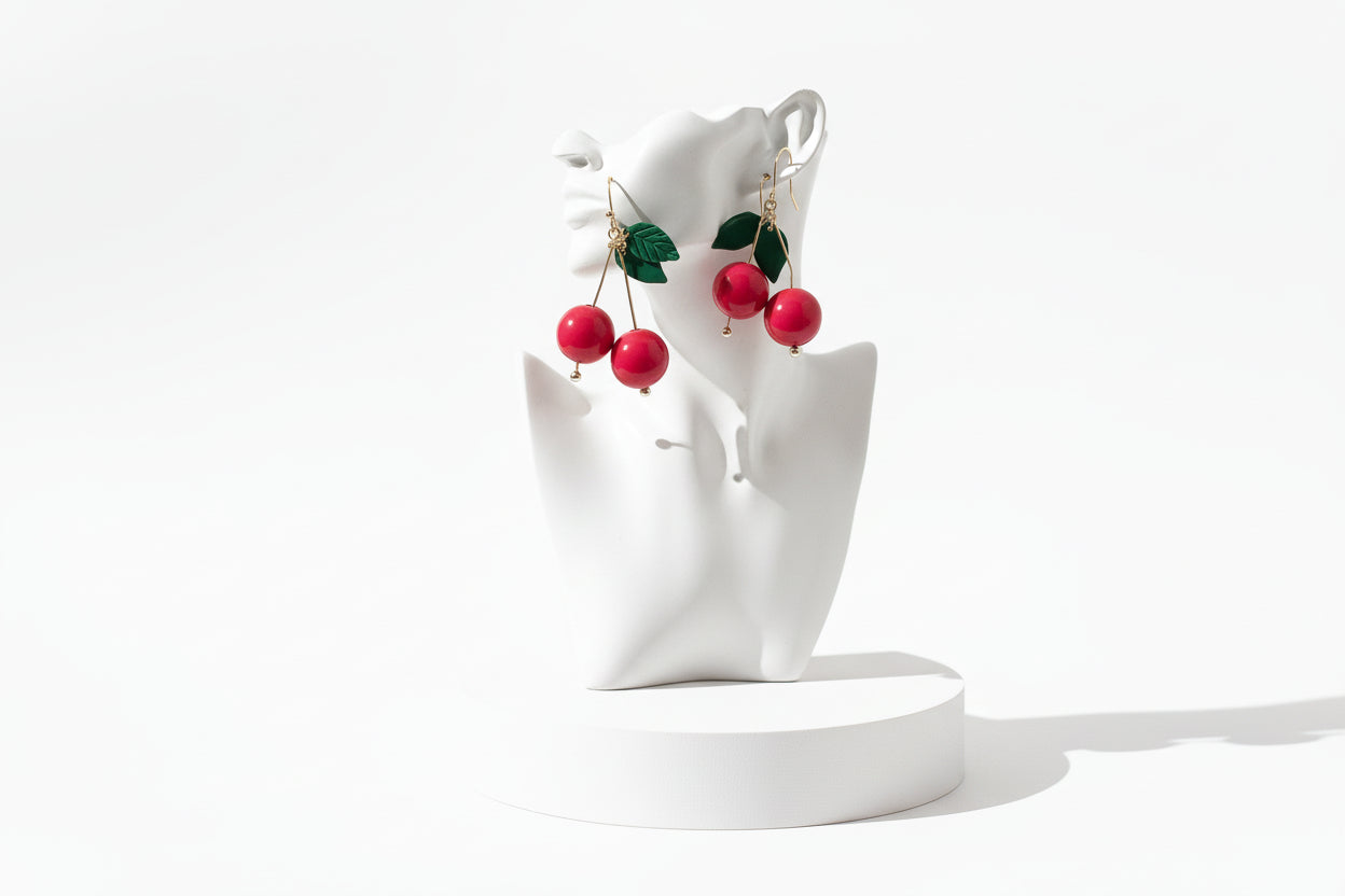 🍒 Sugar Sweet: Kirsch-Ohrringe „Cherry Love“