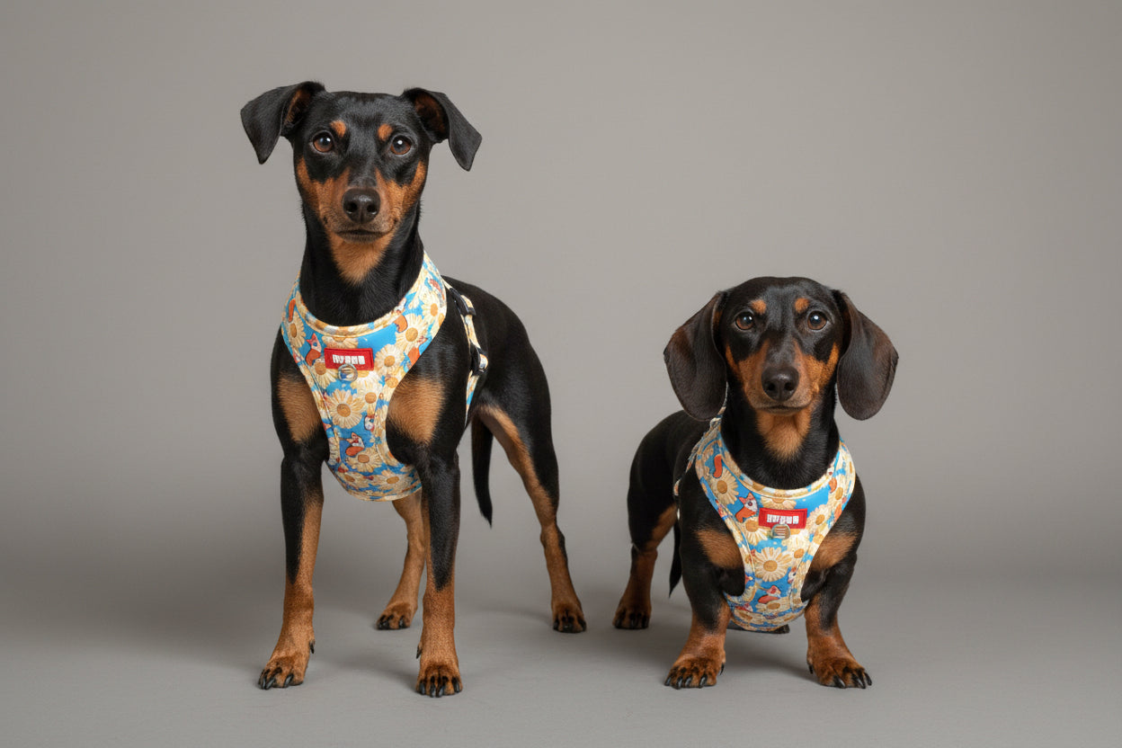 „Corgi-Love 🐾 Hochwertiges Geschirr mit süßem Hunde-Print“